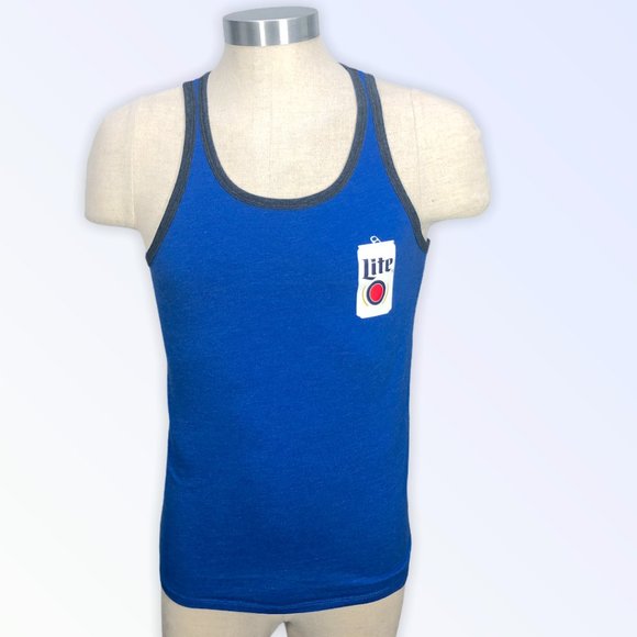 Men's Blue Miller Light Tank Size Small - Picture 1 of 3